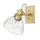 Hines 1 Light 8 inch Brushed Champagne Bronze Vanity Lighting Wall Light, Convertible